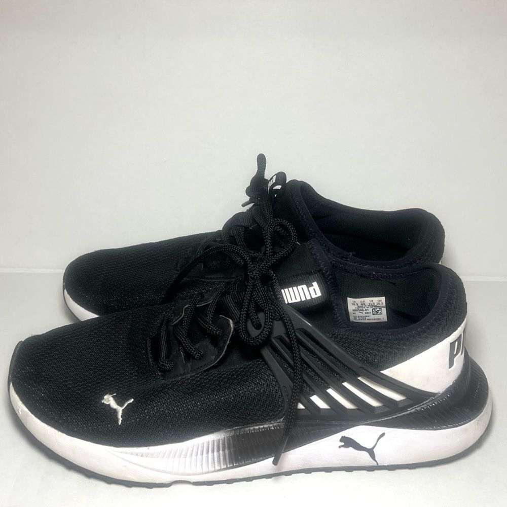 Puma Pacer Future Black Mesh Sneakers Mens Sz 11.5 Classic Athletic Shoes Sporty - Picture 3 of 9